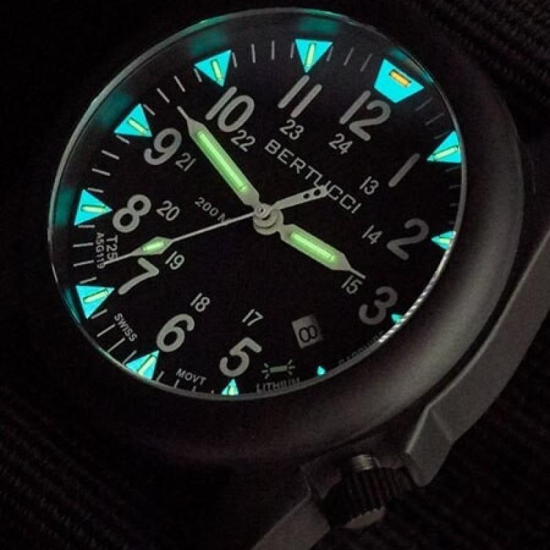 Bertucci A-5S Ballista Field Watch with Swiss Micro Tube Illumination