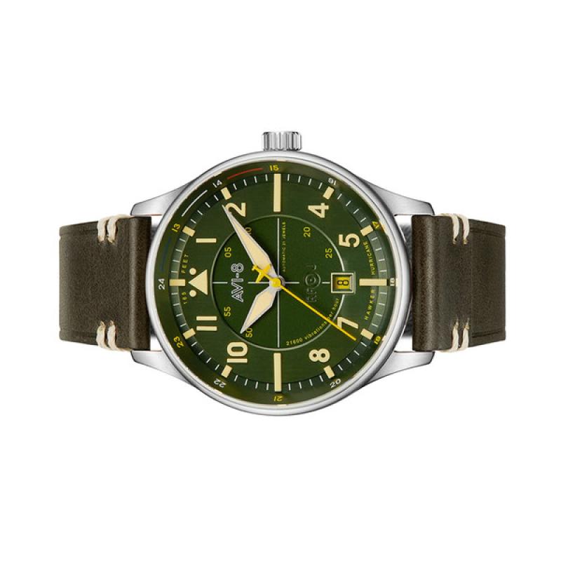 AVI-8 Hawker Hurricane Kent Automatic Hampshire with Green Dial