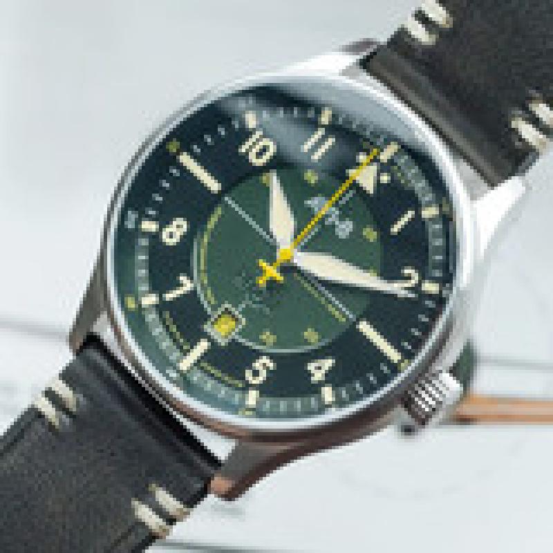 AVI-8 Hawker Hurricane Kent Automatic Hampshire with Green Dial