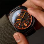 AVI-8 Bell X-1 Machbuster Automatic Jet Black Dial