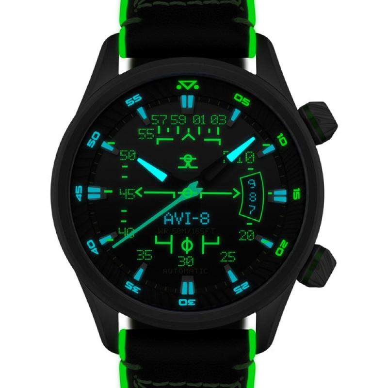 AVI-8 Hawker Harrier HUD Automatic with Gradient Black Dial