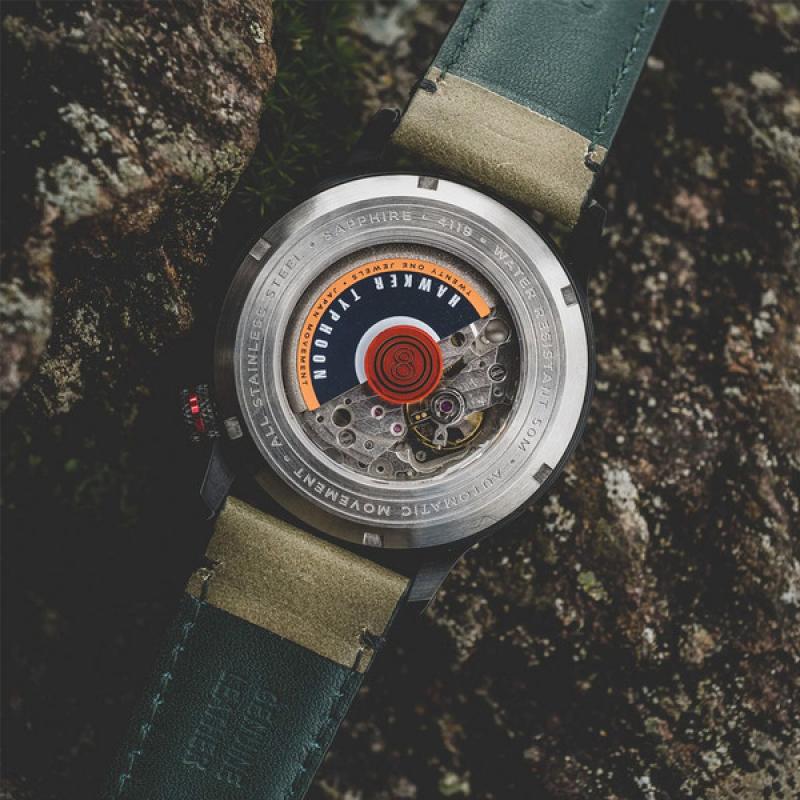 AVI-8 Hawker Typhoon Baldwin Automatic Dark Khaki Dial