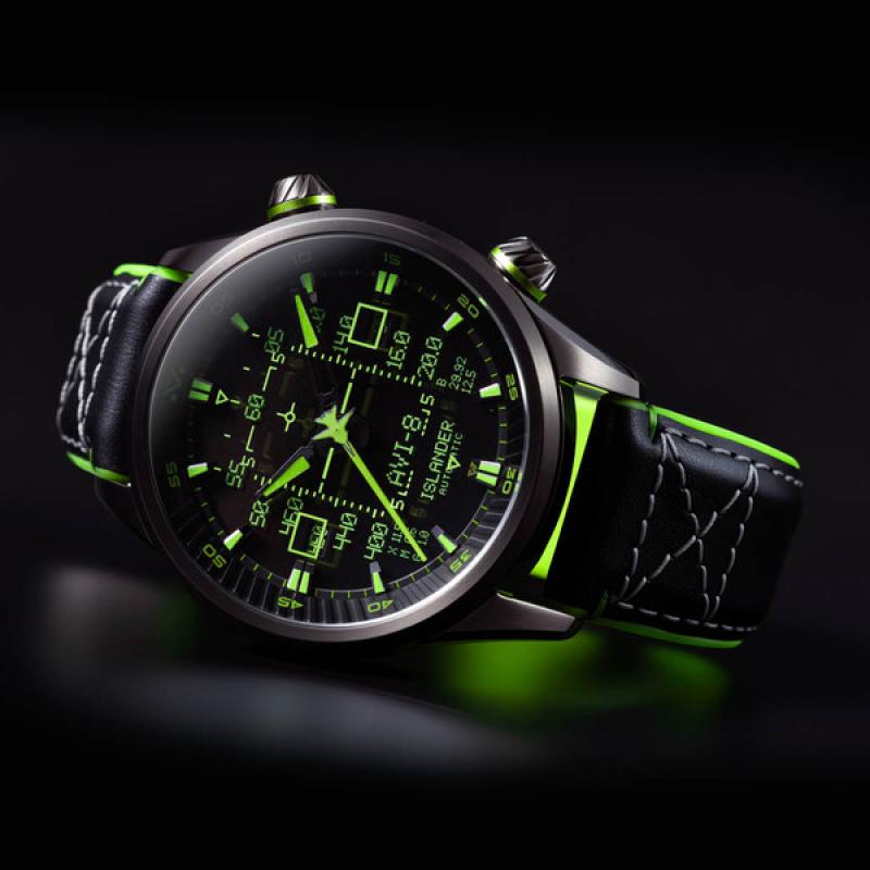 AVI-8 x Islander Limited Edition F14 HUD Automatic with Gradient Charcoal Dial