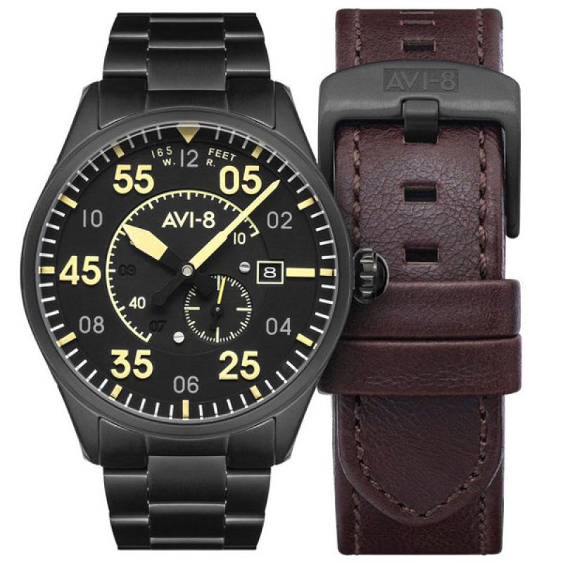 AVI-8 Spitfire Type 300 Edition, 21-Jewel Automatic Pilot Watch, AR Sapphire Crystal