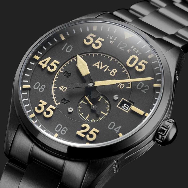 AVI-8 Spitfire Type 300 Edition, 21-Jewel Automatic Pilot Watch, AR Sapphire Crystal