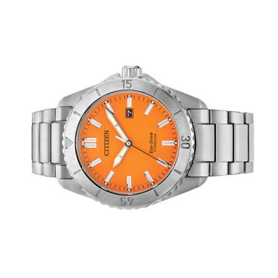 Citizen Brycen Super Titanium Orange Sunray Dial