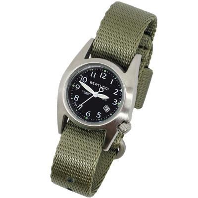 Bertucci M-1S Women's Stainless Steel Field Watch with a Nylon Strap
