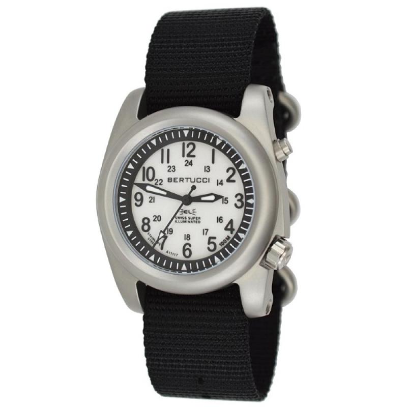 Bertucci A-2SEL Field Watch with Dual Lighting System For White Dial