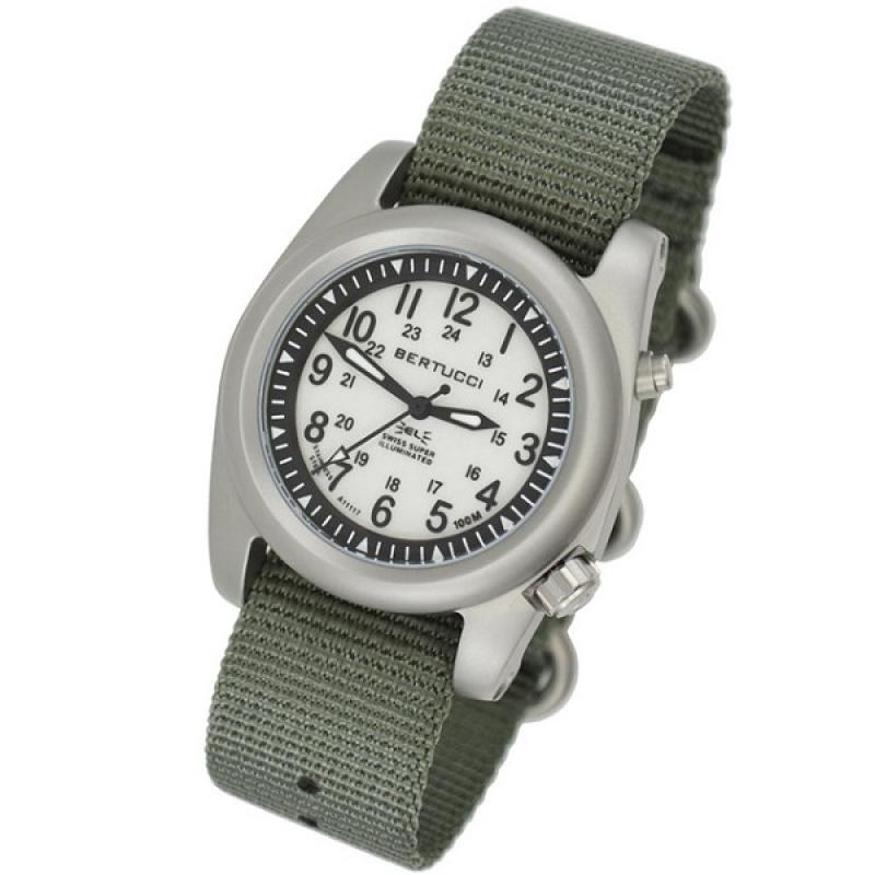 Bertucci A-2SEL Field Watch with Dual Lighting System, Ghost Grey Dial