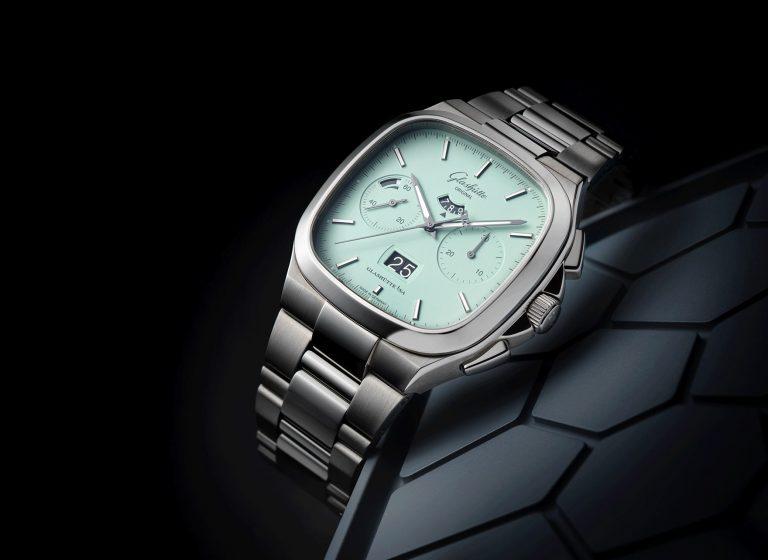 Tissot PRX Powematic 80 Ice Blue, IWC Portugieser Salmon, Glashuette Original Seventies Turquoise