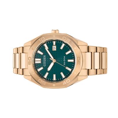 Citizen Eco-Drive Weekender Sport Gold-tone with Green Dial