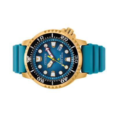 Citizen Promaster Solar Dive Watch with Goldtone Case and Blue Dial
