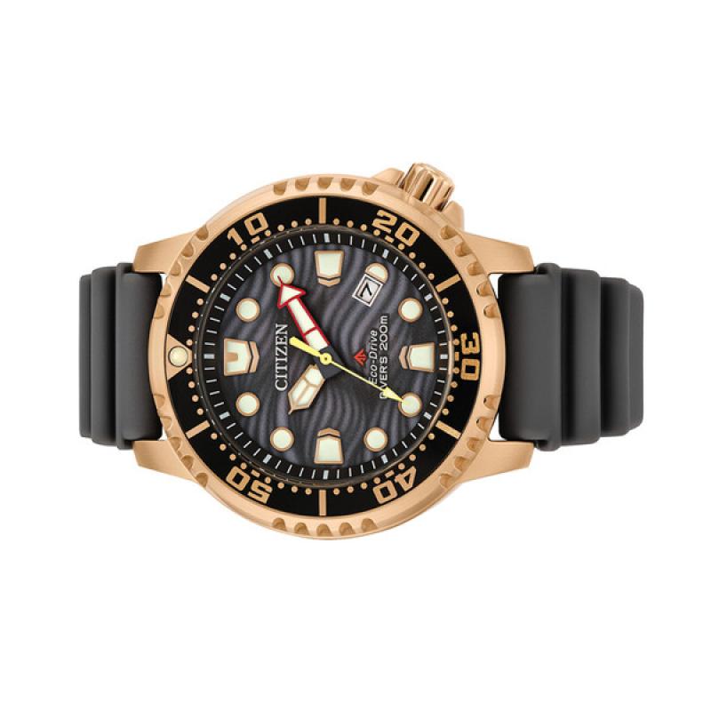 Citizen Promaster Solar Dive Watch with Rose Goldtone Case and Grey Dial