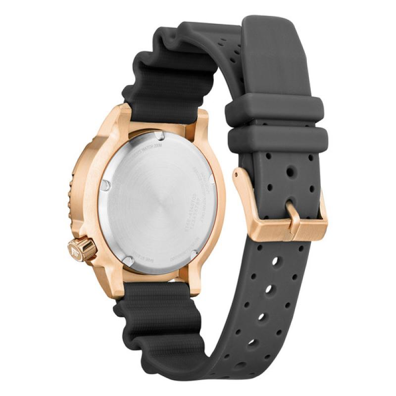 Citizen Promaster Solar Dive Watch with Rose Goldtone Case and Grey Dial