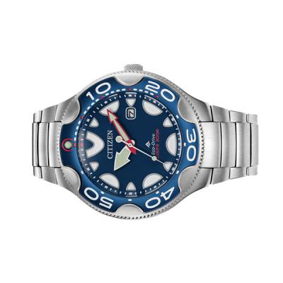 Citizen Eco-Drive Promaster Dive Watch "Orca" with Blue Dial and Stainless Steel Bracelet