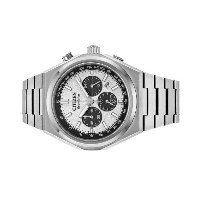 Citizen Zenshin Super Titanium Chronograph with Silver Dial