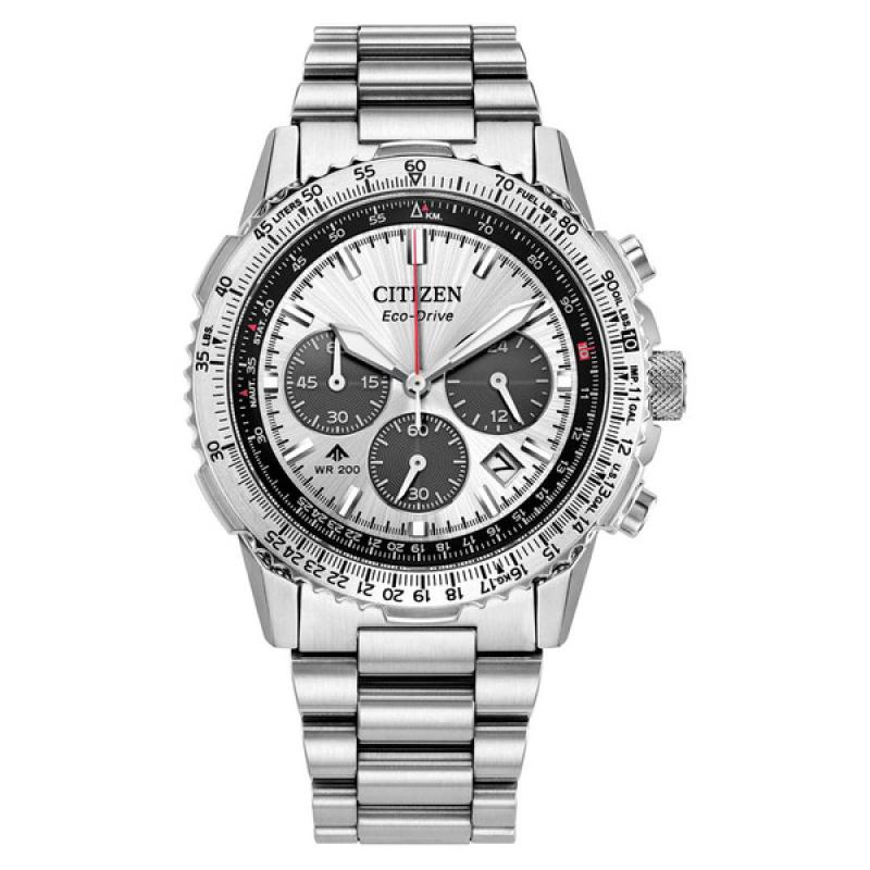 Citizen Promaster Navihawk Chronograph with Silver Dial