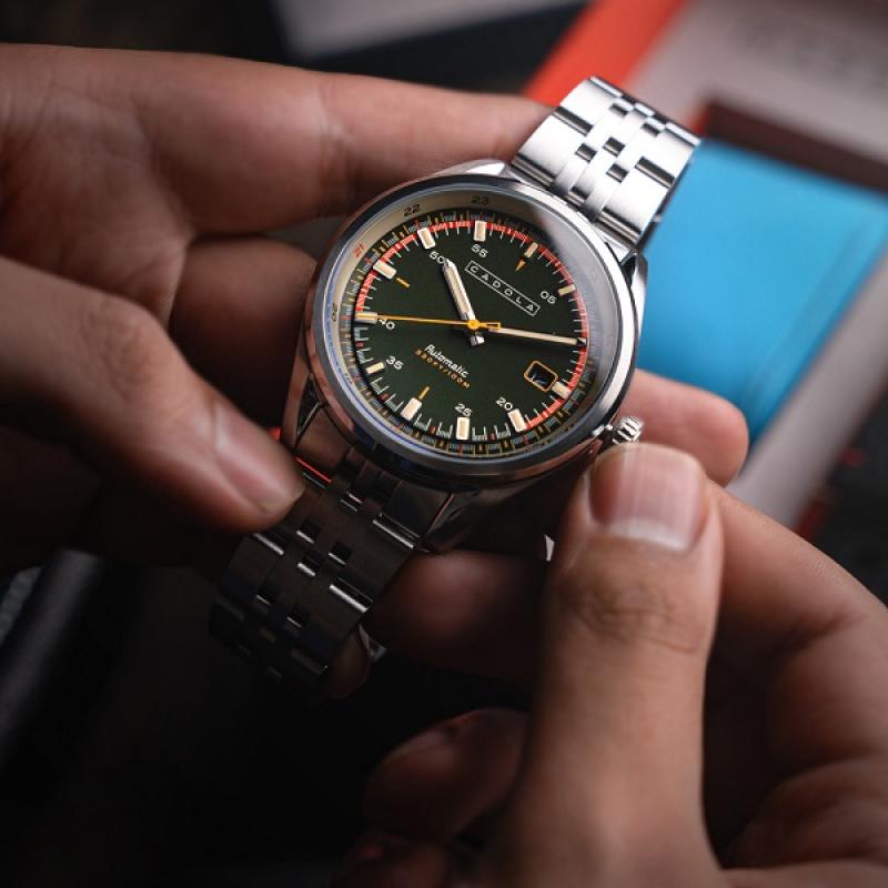 Cadola Pista Automatic Watch with Forest Green Dial