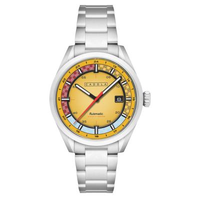 Cadola Paddock Automatic Watch with Lemon Yellow Dial