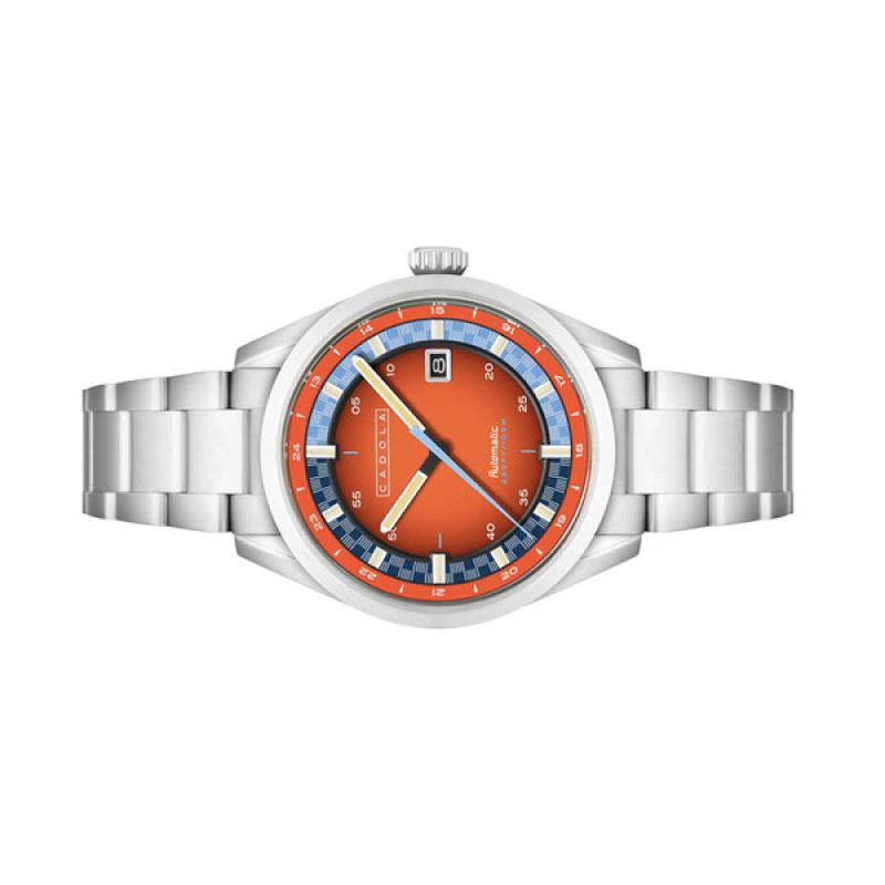 Cadola Paddock Automatic Watch with Burnt Orange Dial