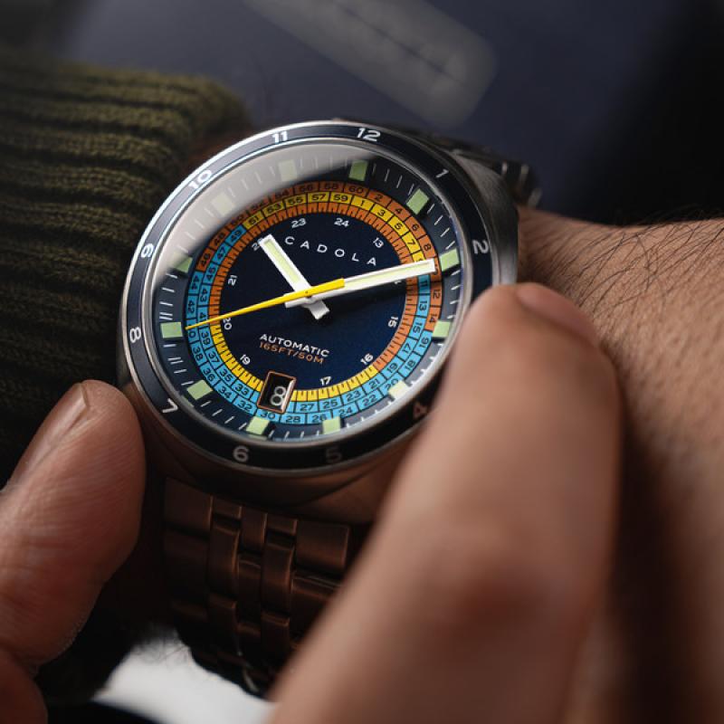 Cadola Giulia Suprema Automatic Watch with Dark Slate Blue Dial