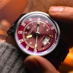 Cadola RPM Automatic Watch with Firebrick Red Dial