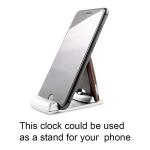 Marathon Travel Alarm Clock with Calendar, Temperature, 12 or 24 Hour Format