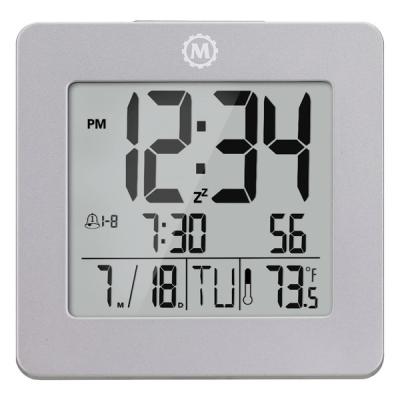Marathon Desktop Clock with Calendar, Temperature, Alarm