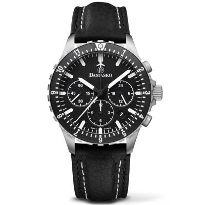 Damasko 42mm Chronograph with Stopwatch, and 12-hour Totalizer
