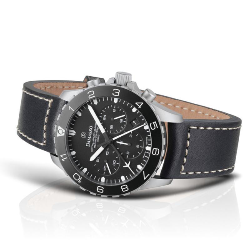 Damasko 42mm Chronograph with Stopwatch, and 12-hour Totalizer
