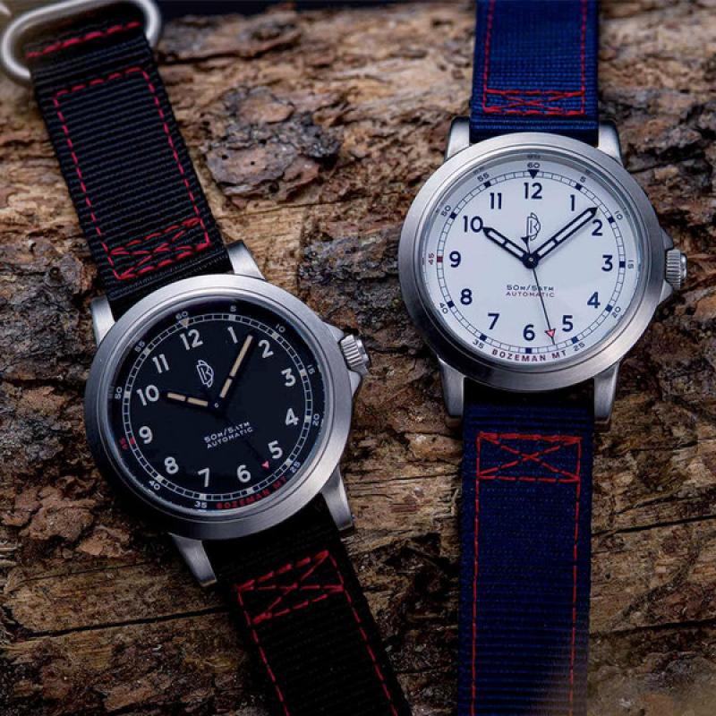 Dave Berghold DB Model 2 Field Watch with White Dial