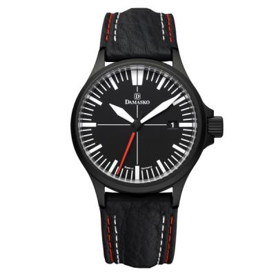 Damasko Black Steel Automatic Watch with Date