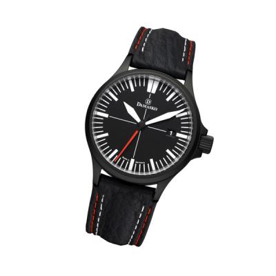 Damasko Black Steel Automatic Watch with Date