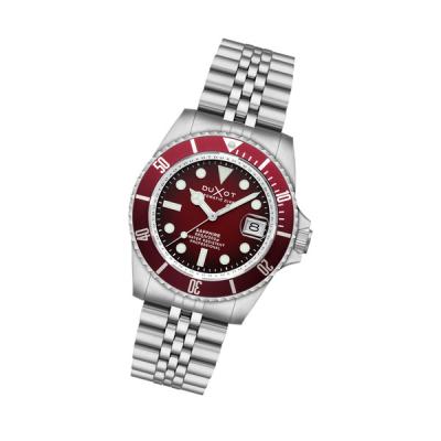 Duxot Atlantica Automatic Dive Watch with Merlot Red Dial