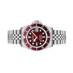 Duxot Atlantica Automatic Dive Watch with Merlot Red Dial