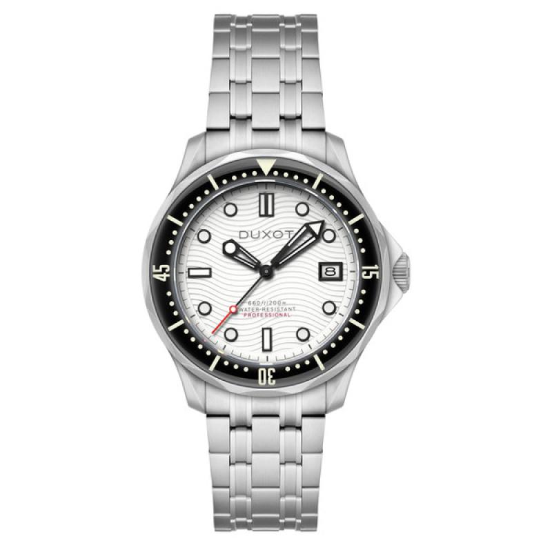 Duxot Henri Diver Automatic with Polar White Dial