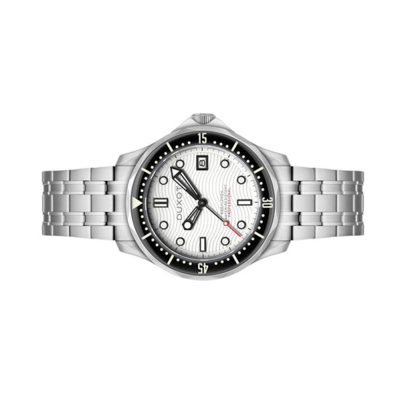 Duxot Henri Diver Automatic with Polar White Dial