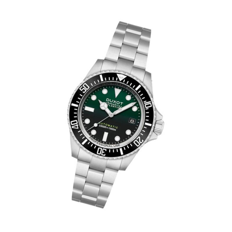 Duxot Atlantica Deep Dive Automatic Limited Edition Emerald Green Dial