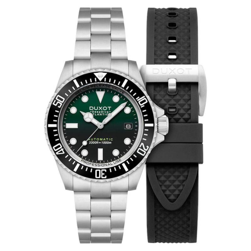 Duxot Atlantica Deep Dive Automatic Limited Edition Emerald Green Dial