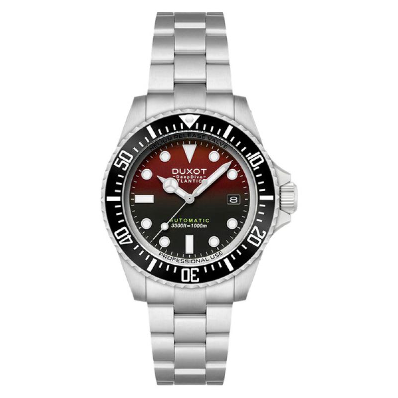 Duxot Atlantica Deep Dive Automatic Limited Edition Scarlet Red Dial