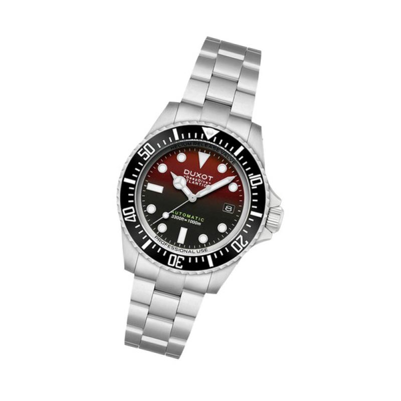 Duxot Atlantica Deep Dive Automatic Limited Edition Scarlet Red Dial