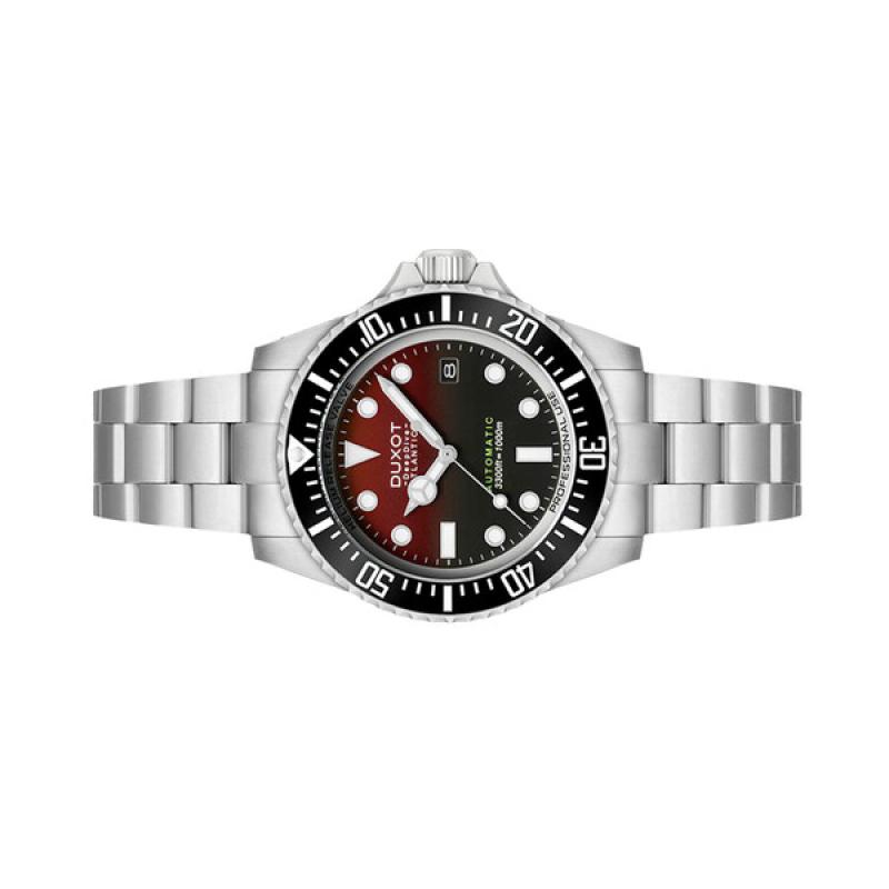 Duxot Atlantica Deep Dive Automatic Limited Edition Scarlet Red Dial