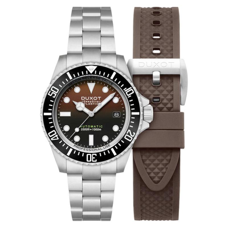 Duxot Atlantica Deep Dive Automatic Limited Edition Cacao Brown Dial