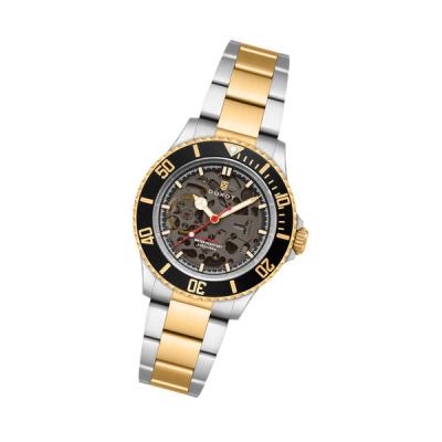 Duxot Atlantica Skeleton Automatic Two Tone Black
