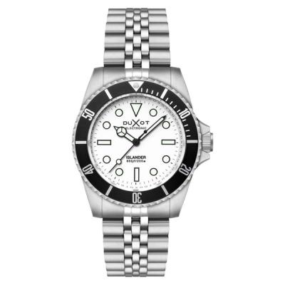 Duxot x Islander Atlantica Electronic Dive Watch with White Dial