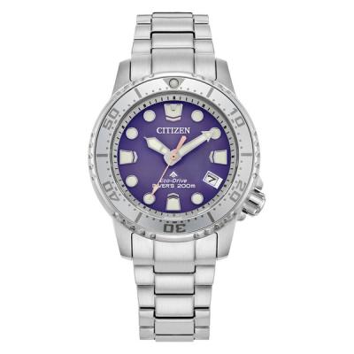 Citizen Promaster 36.5mm Solar Dive Watch with Purple Dial