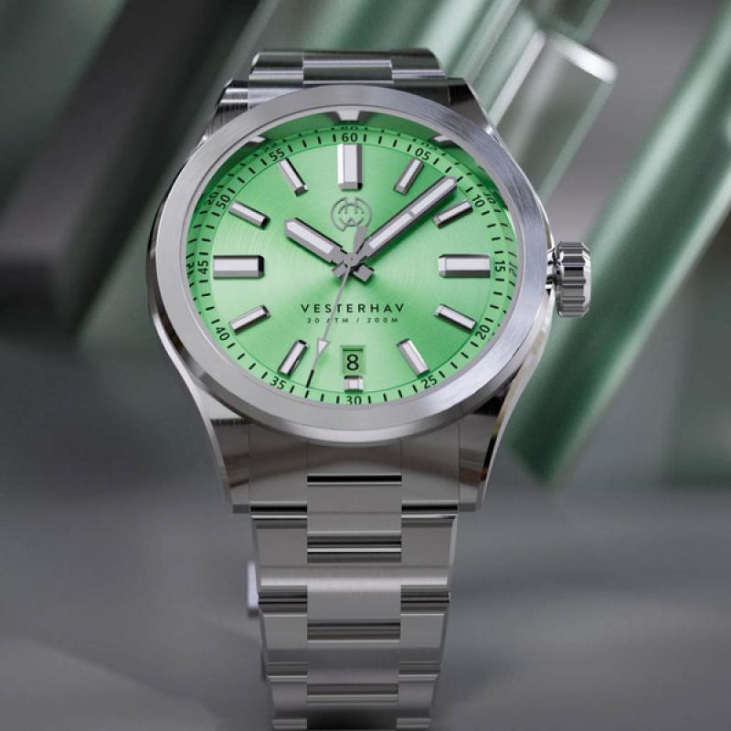 Henry Archer Vesterhav Coral Green Watch