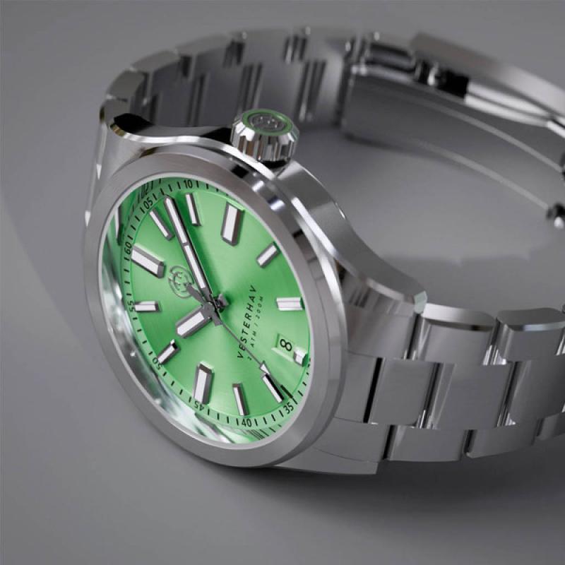 Henry Archer Vesterhav Coral Green Watch