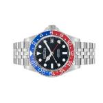 Herodia Adventurer Swiss Automatic GMT Watch with Pepsi Bezel