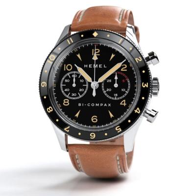 HEMEL Air Wing Mechanical Chronograph with Dual-Time Bezel and DD Sapphire Crystal
